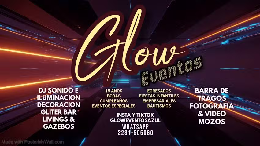 GLOW EVENTOS AZUL